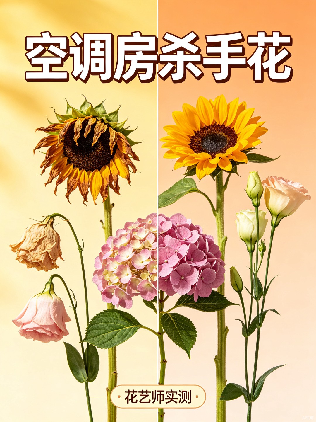 夏天买花回家放空调房，这3种花最容易蔫｜花艺师的拯救指南